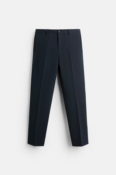 PANTALÓN TRAJE CONFORT - Marino de Zara