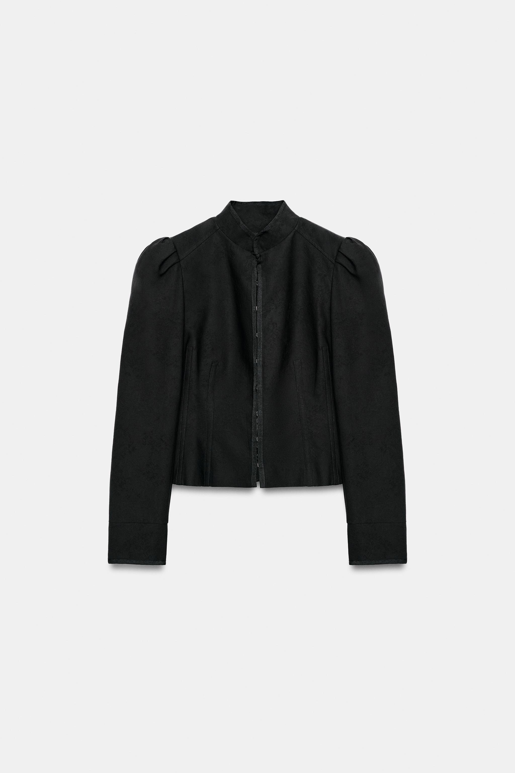 Женские куртки Zara ZW COLLECTION JACQUARD JACKET — фото 3