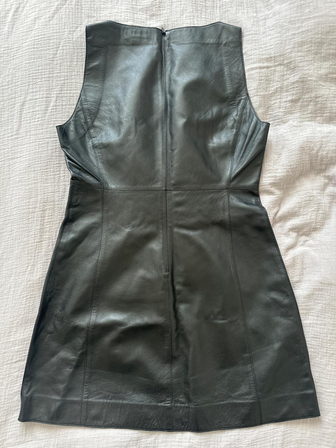 LEATHER SHORT DRESS 100% ZW COLLECTION - Image 2