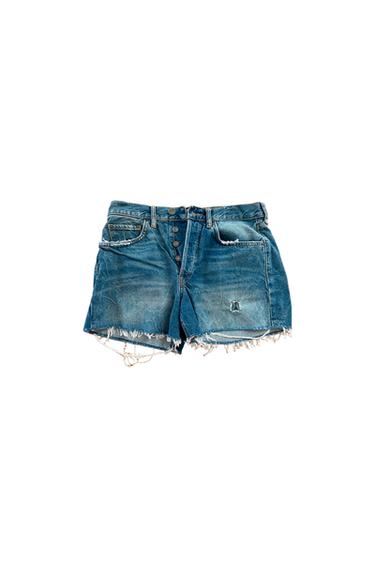 SHORT IN JEANS BLU STRAPPATI