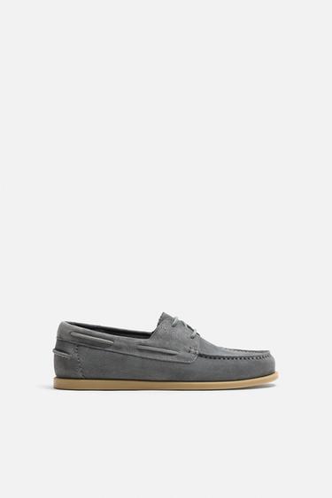 ZAPATO NÁUTICO PEL - Azul de Zara