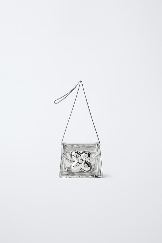 BANDOLERA FLOR - Plata de Zara - Imagen 0