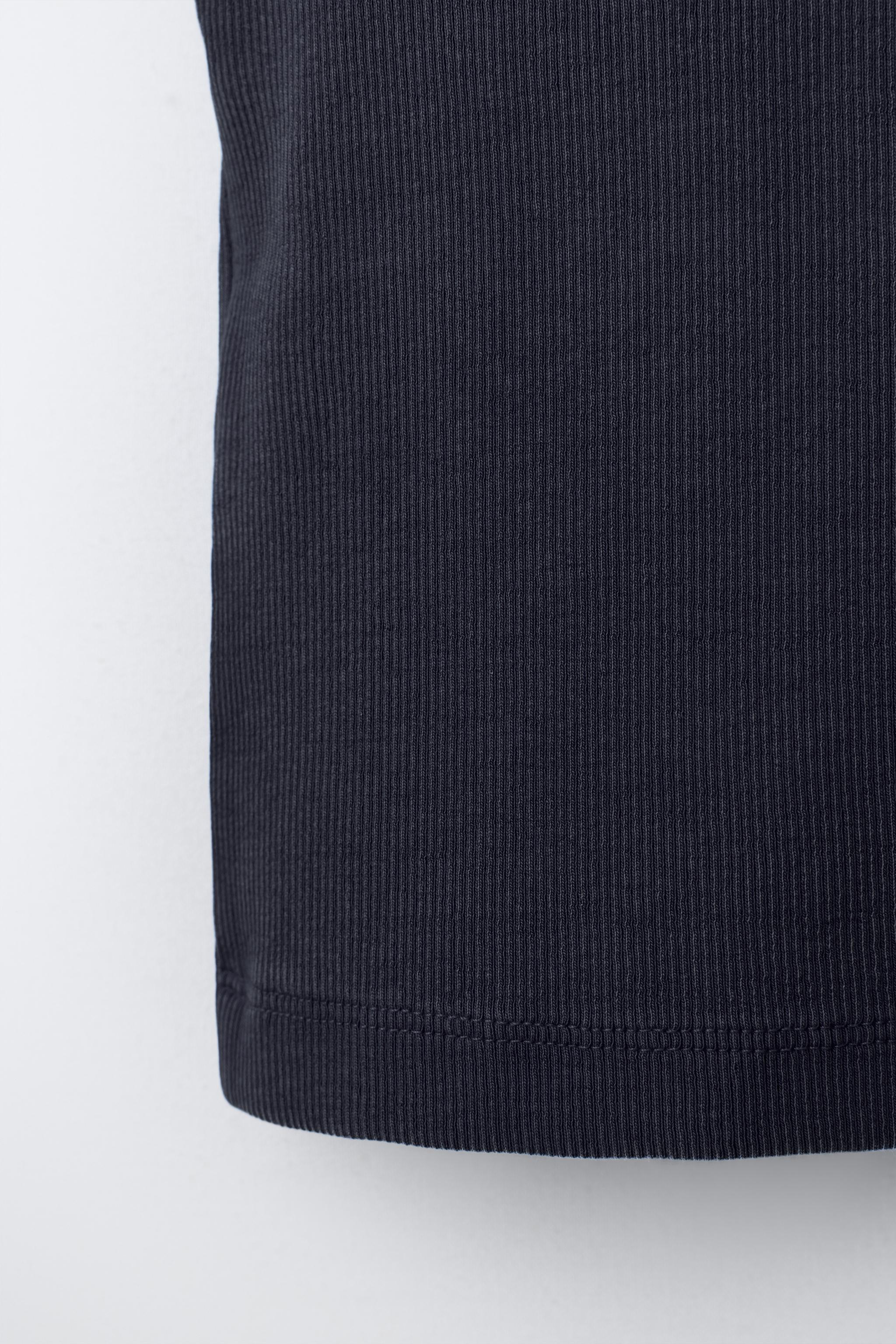 Детские рубашки Zara RIBBED RACERBACK SHIRT — фото 4
