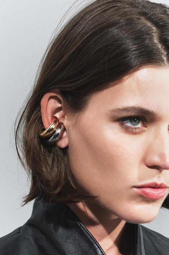 PACK OF 2 METALLIC EAR CUFFS - Gold / Silver by Zara - Image 0
