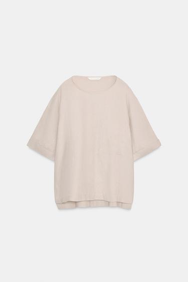 CUERPO LINO 100% ZW COLLECTION - Arena de Zara - Imagen 0