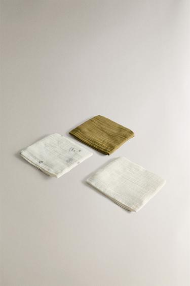 MUSELINAS BÉBÉ (LOT DE 3) - Écru de Zara - Image 1