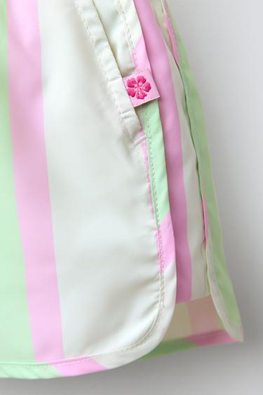 STRIPED WATER-REPELLENT BERMUDA SHORTS - Multicoloured by Zara - Image 3