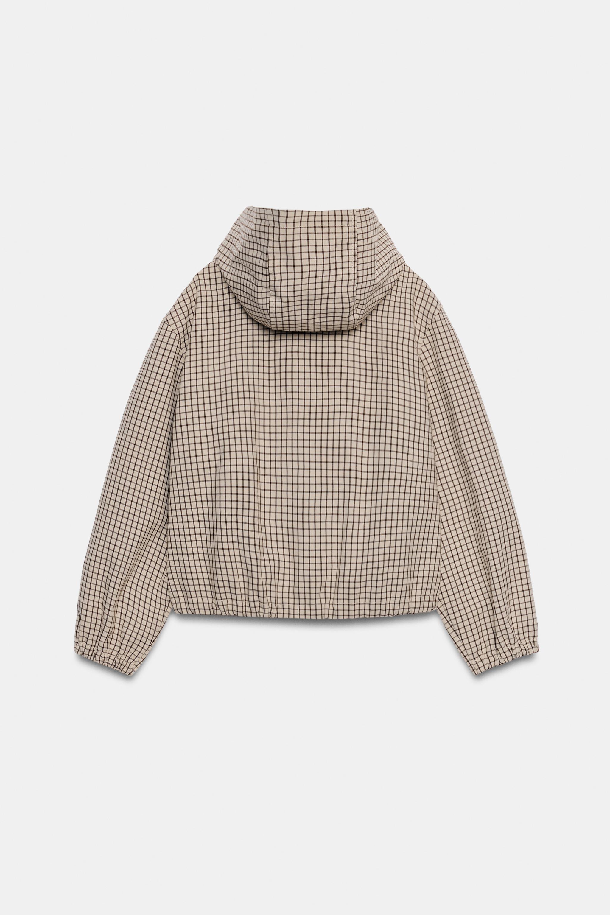 PLAID HOODIE JACKET