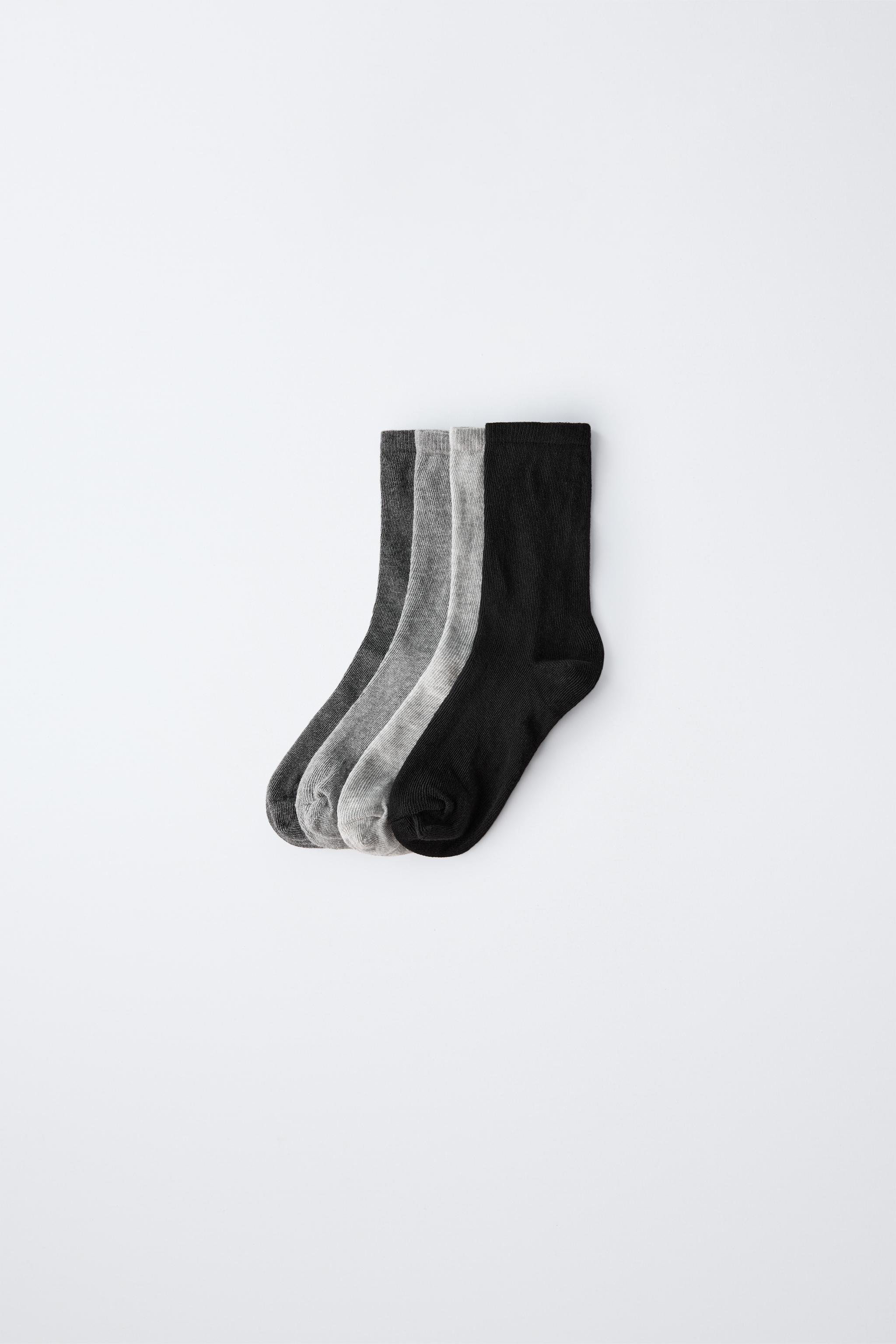 Носки FOUR-PACK SOLID MID-CALF для детей — Zara