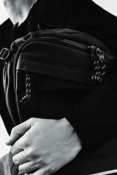 РЮКЗАК ИЗ ВЫСОКОТЕХНОЛОГИЧНОЙ ТКАНИ ДЛЯ ПУТЕШЕСТВИЙ — Черный от Zara