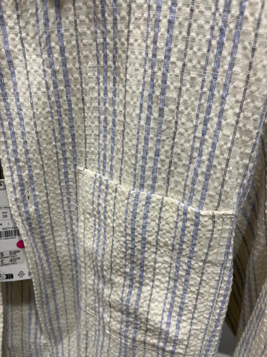 STRIPED SEERSUCKER SHIRT - Image 4