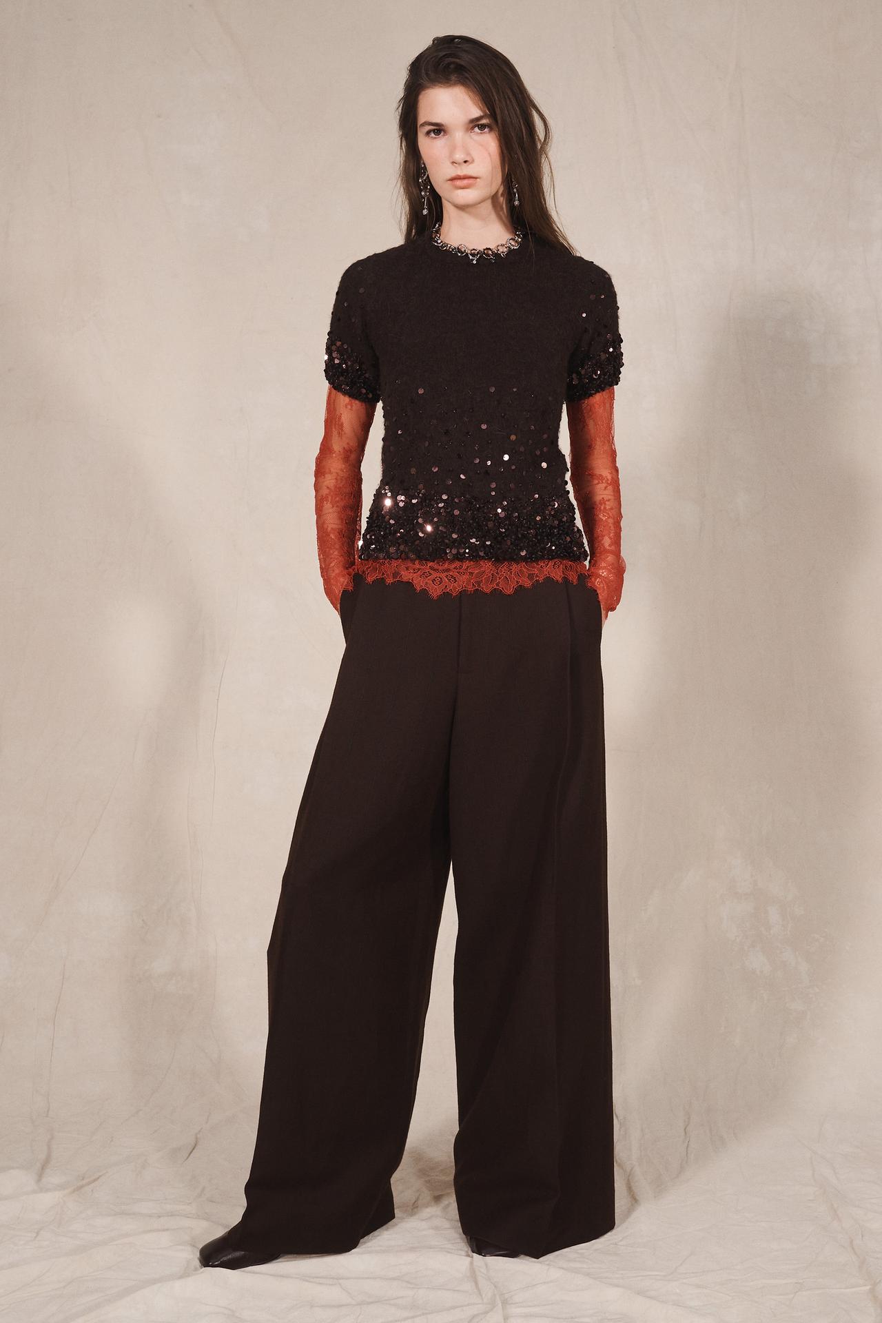 WOOL BLEND AND ALPACA SEQUIN JUMPER LIMITED EDITION
