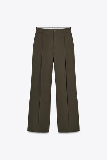 DARTED TROUSERS - Taupe grey by Zara