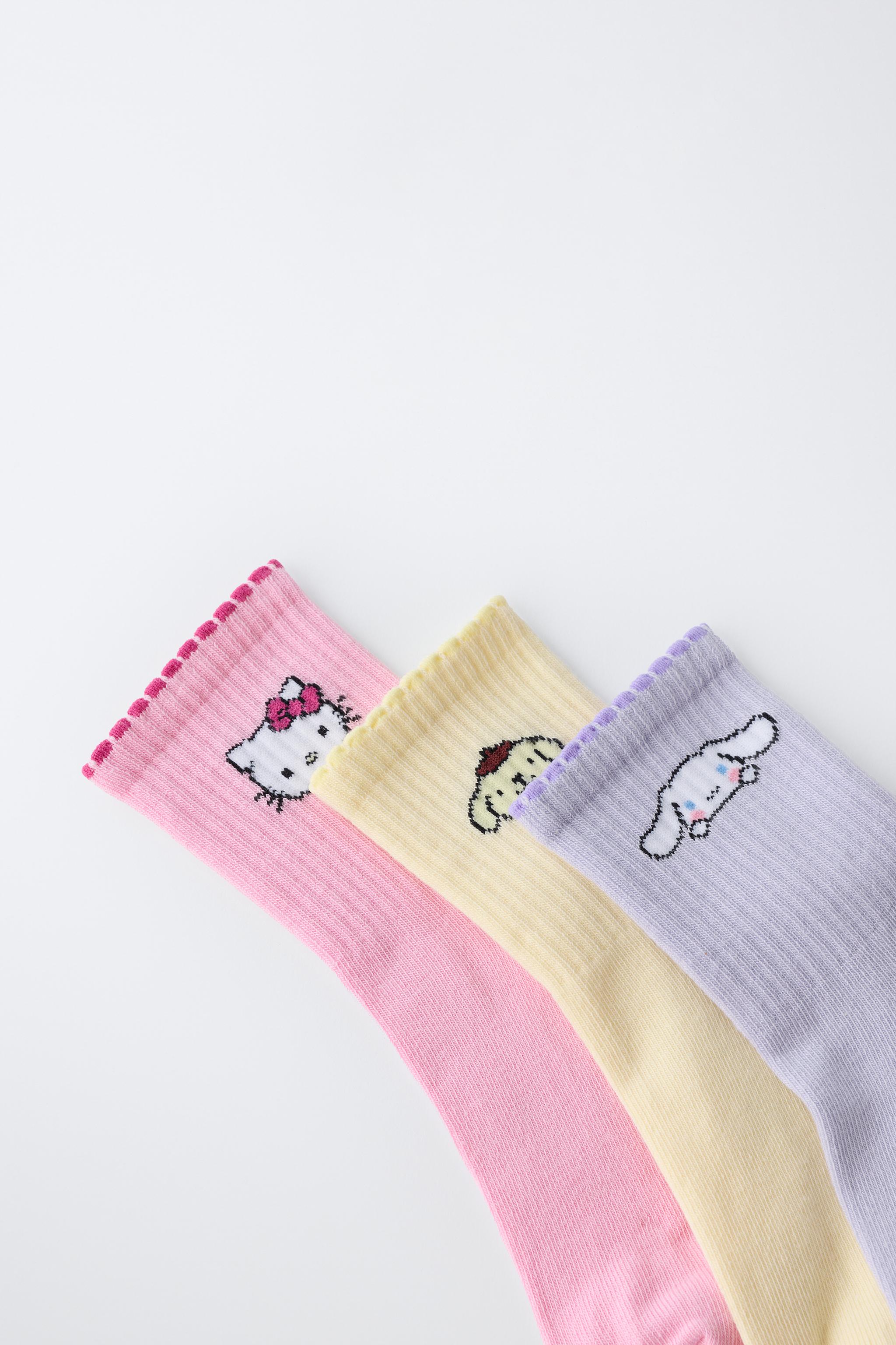 Носки HELLO KITTY SANRIO для детей, низкие, 3 шт. — Zara — фото 3