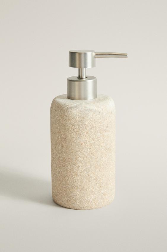 Zara RESIN SOAP DISPENSER - Beige - Image 0