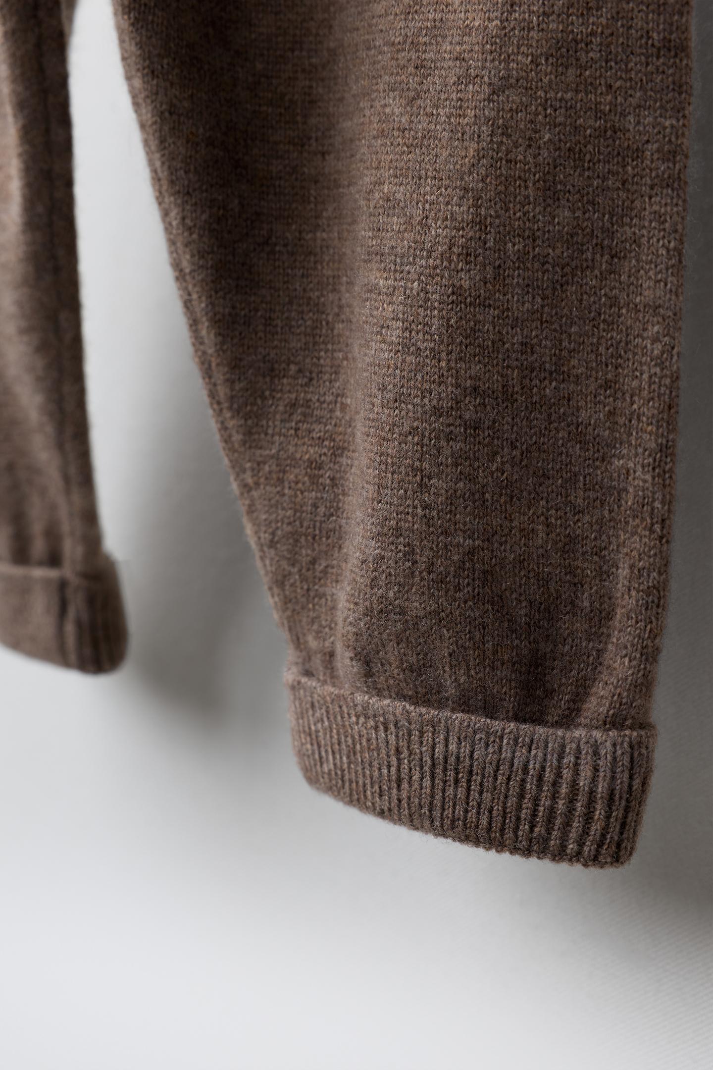Детские леггинсы Zara Wool-Cashmere Blend Drop-Crotch, цвет: Коричневый — фото 4