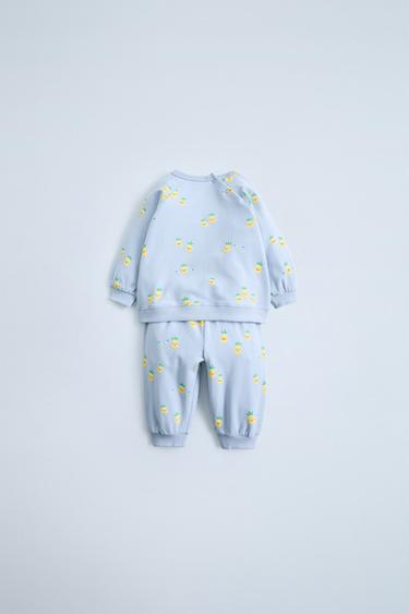 PACK SWEAT ET PANTALON IMPRIMÉ - Bleu clair de Zara - Image 1
