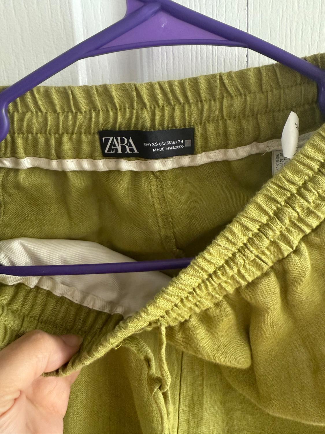 WIDE LEG LINEN PANTS - Image 2