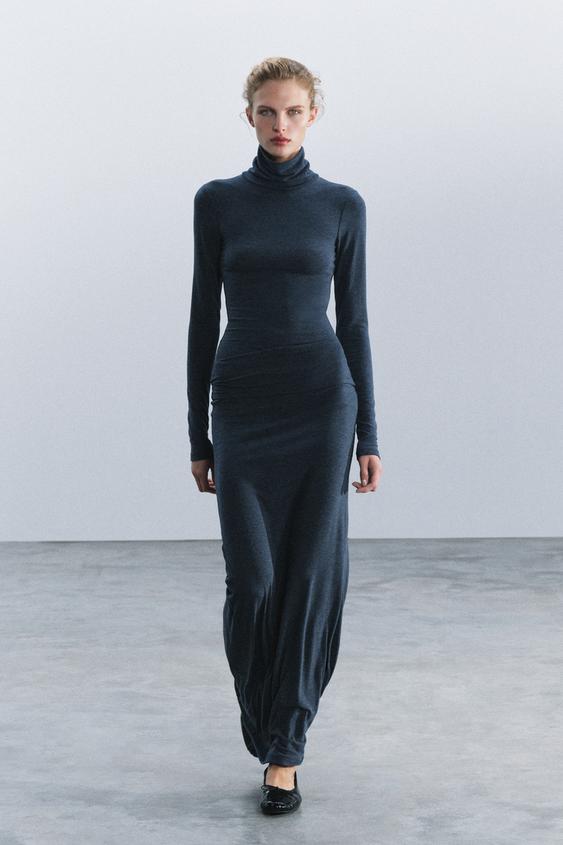 Zara LONG SKIRT - Deep blue - Image 0