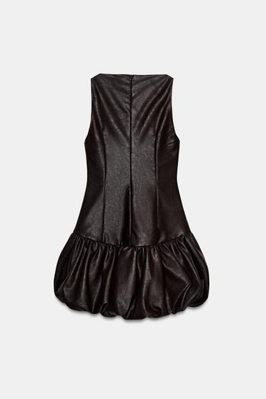 ROBE COMBINAISON BALLON - Marron foncé de Zara - Image 5