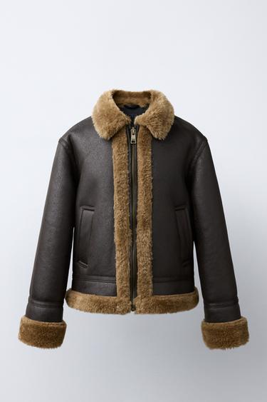 DOUBLE-FACED JACKET - Brown by Zara