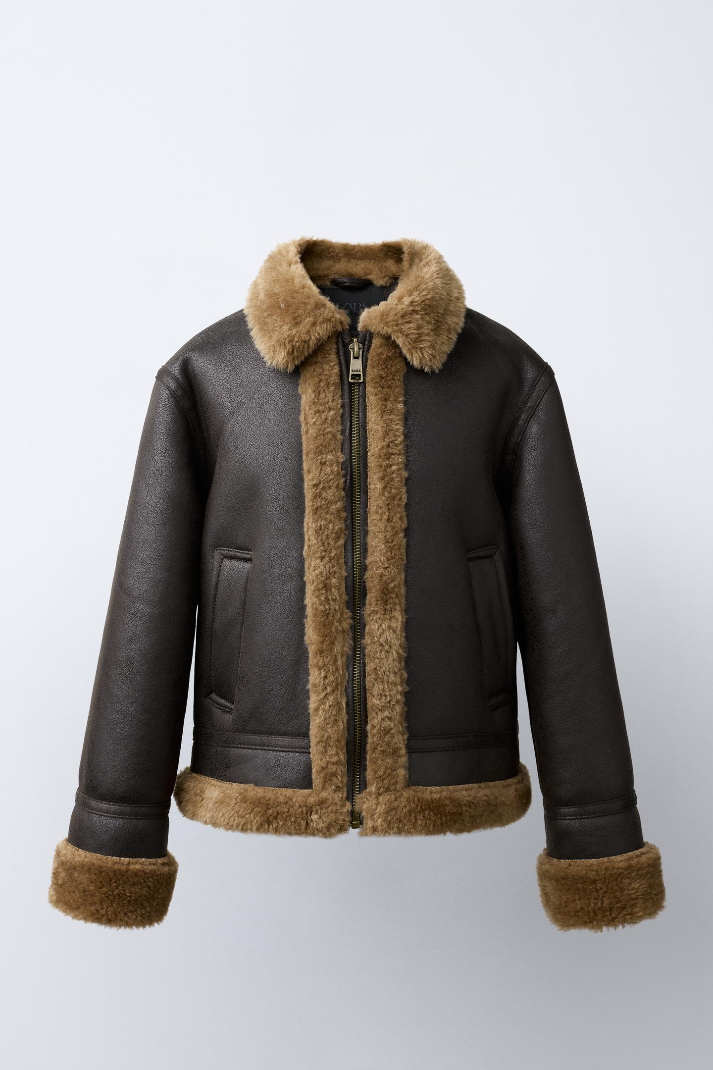 Детская куртка Zara Double-Faced, цвет: Коричневый — фото 1