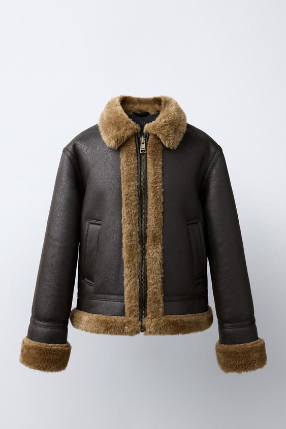 DOBBELTSIDET JAKKE - Brun fra Zara - Billede 0