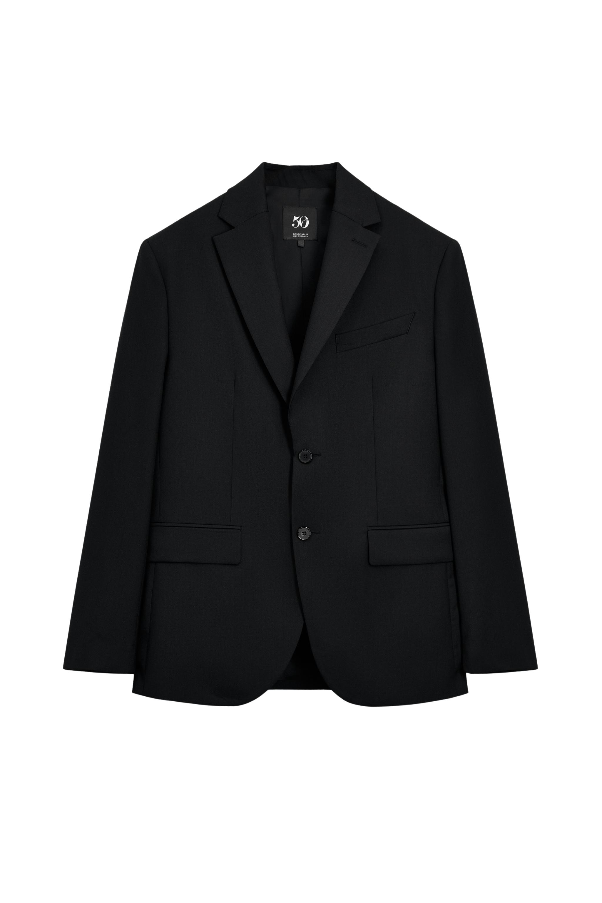 OVERSIZE WOOL BLEND BLAZER 50TH ANNIVERSARY - Black | ZARA South