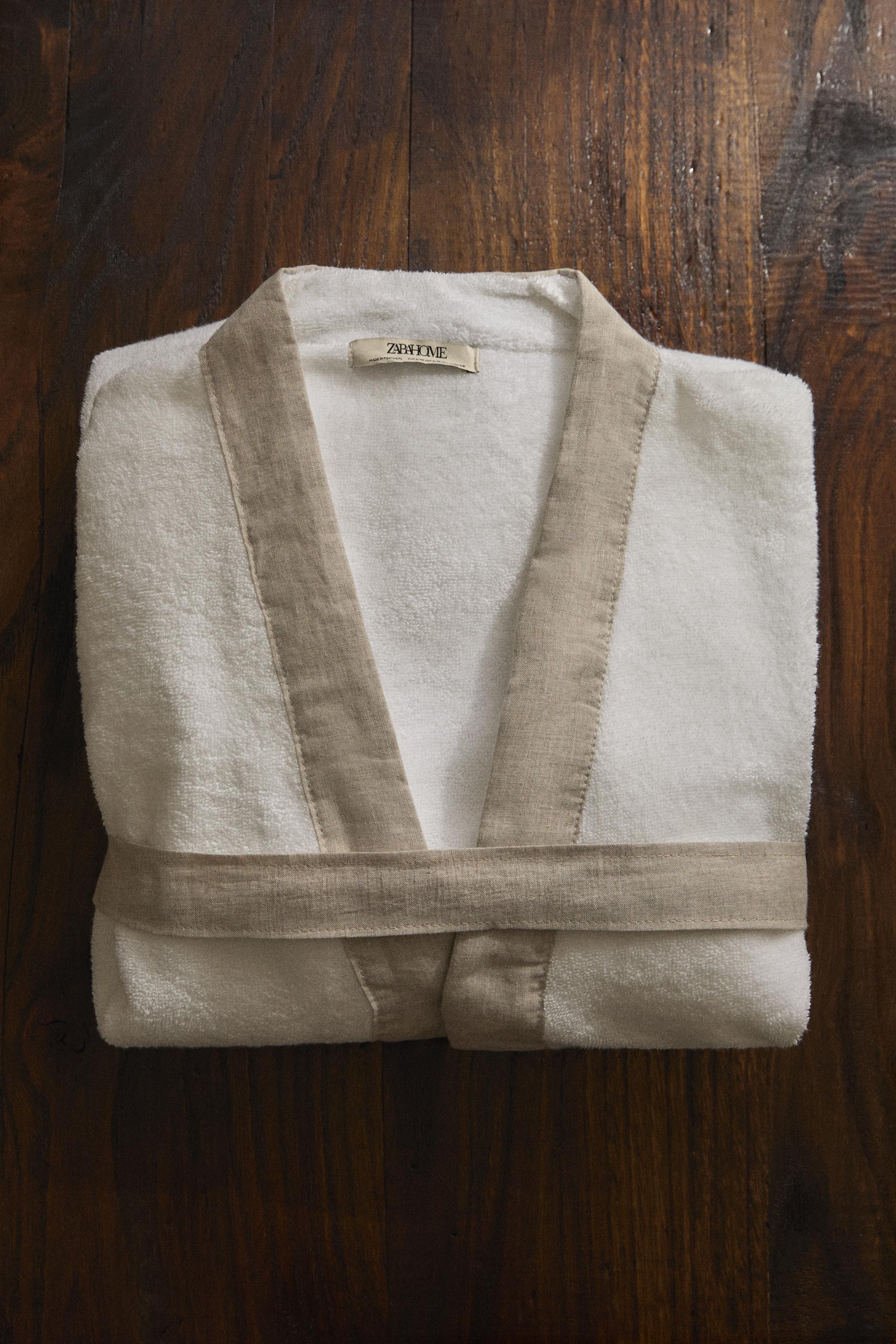 COTTON LINEN BATHROBE (420 GXM²)