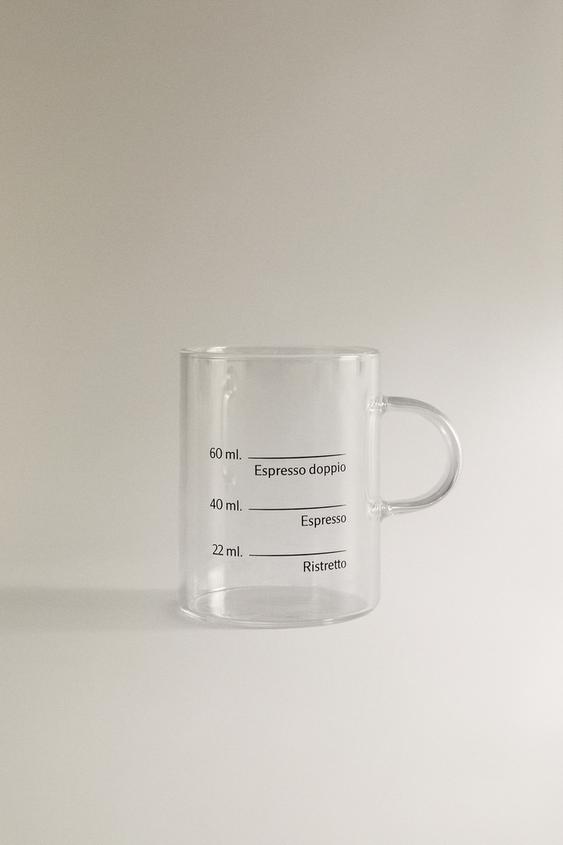 Zaras MUGG I BOROSILIKATGLAS MED SCREENTRYCK - Genomskinlig - Bild 0