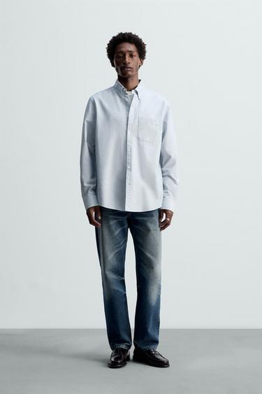 STRIPED OXFORD SHIRT - Stripes by Zara - Image 0