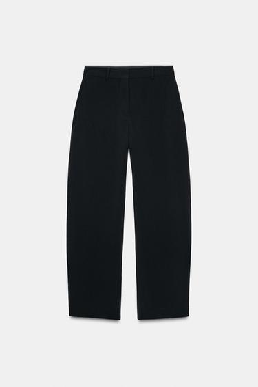 PANTALON BALLOON À BOUTONS ZW COLLECTION - Noir de Zara - Image 4