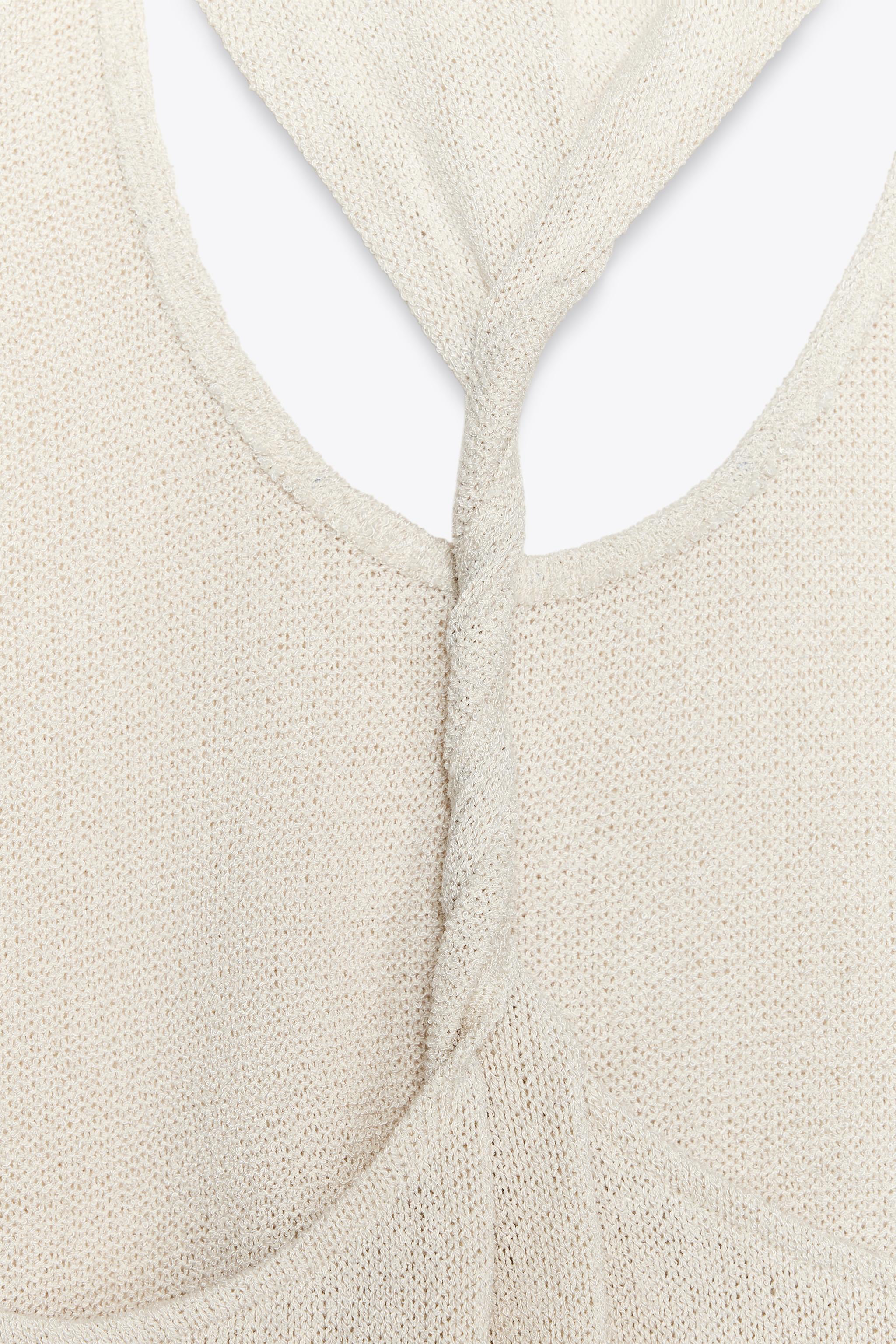 ZARA ロング丈 カットニットワンピース 1058/163 ZARA ロング丈 カットニットワンピース 1058/163 (ZARA