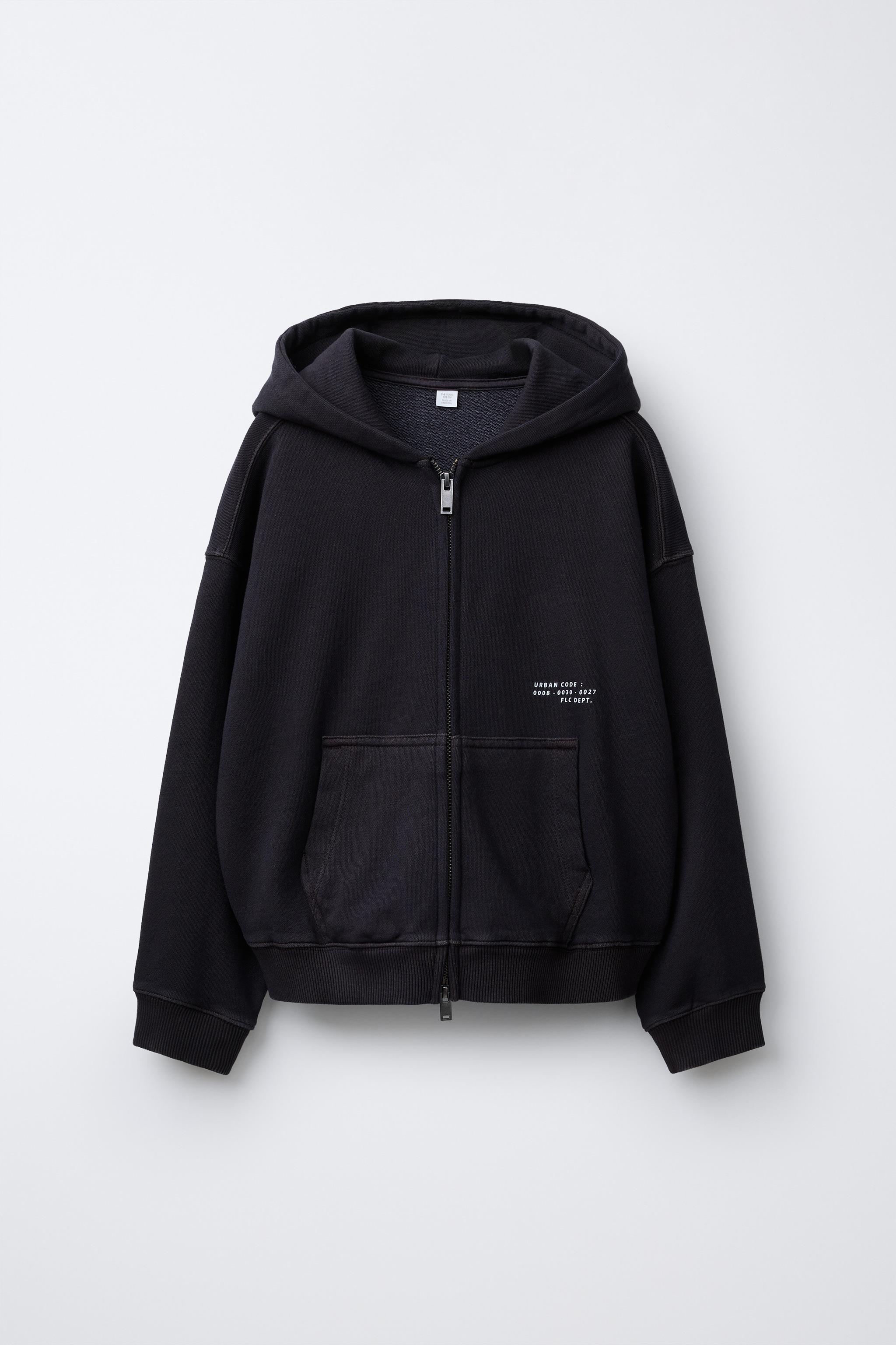 GARMENT DYE ZIPPERED SWEATSHIRT - Anthracite grey | ZARA United States