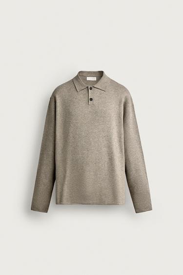 POLO PUNTO RELAXED FIT SOFT - Marron clair de Zara