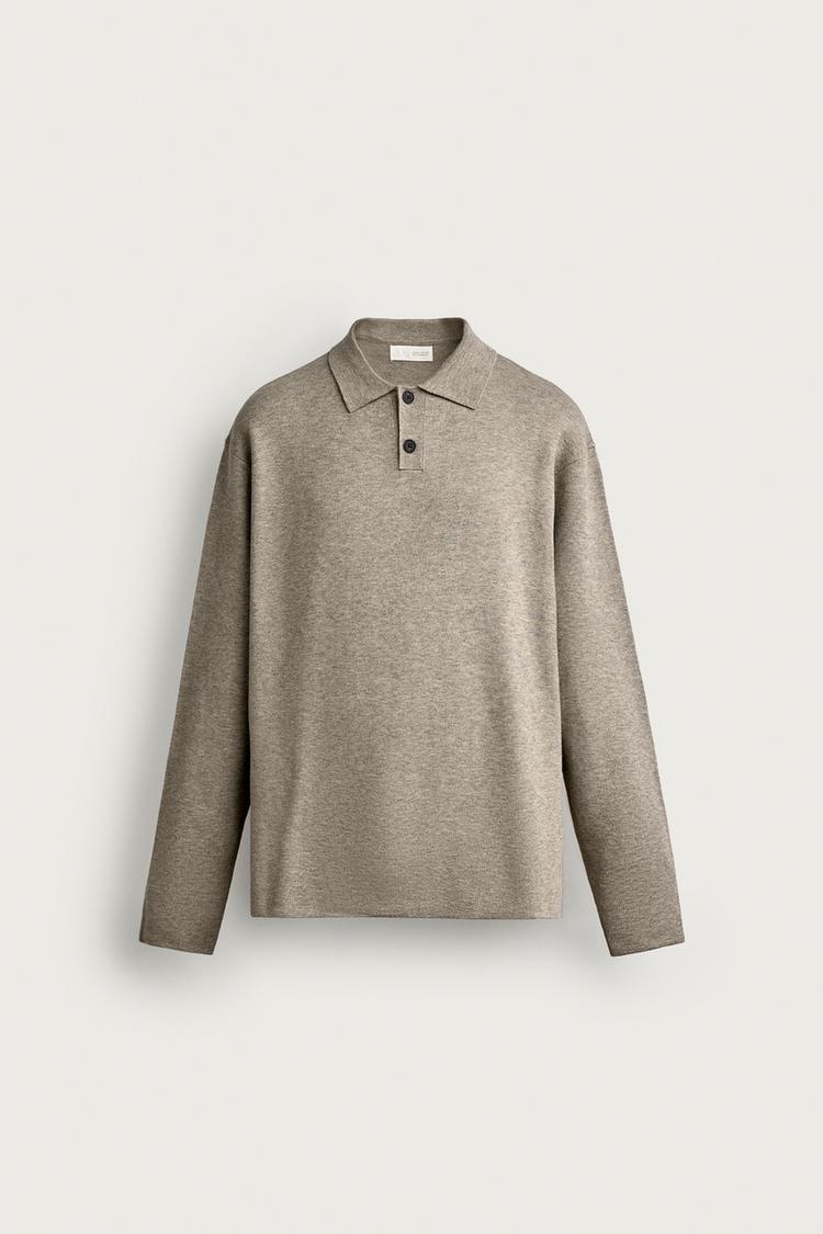 RELAXED FIT SOFT KNIT POLO SHIRT