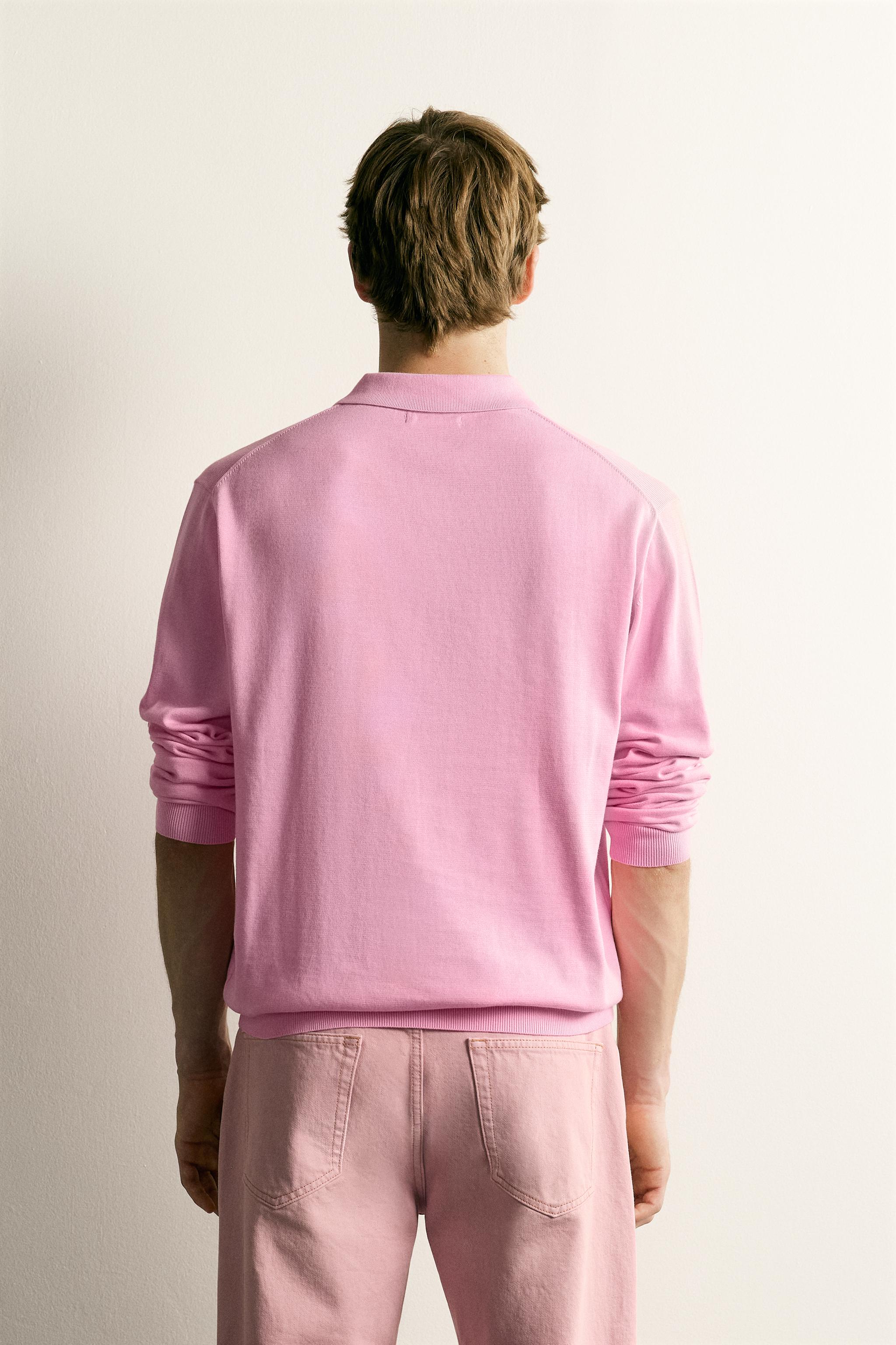 RELAXED FIT KNIT POLO SHIRT