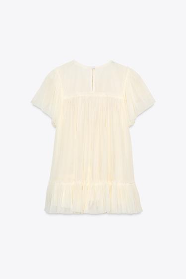 EMBROIDERED FLUID TOP - Vanilla by Zara - Image 7