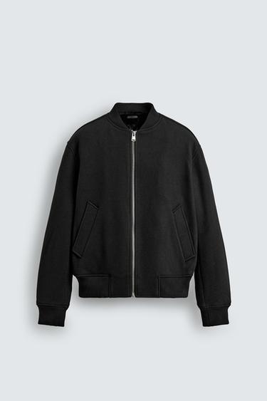 Zara COMBINATION BOMBER JACKET - Black