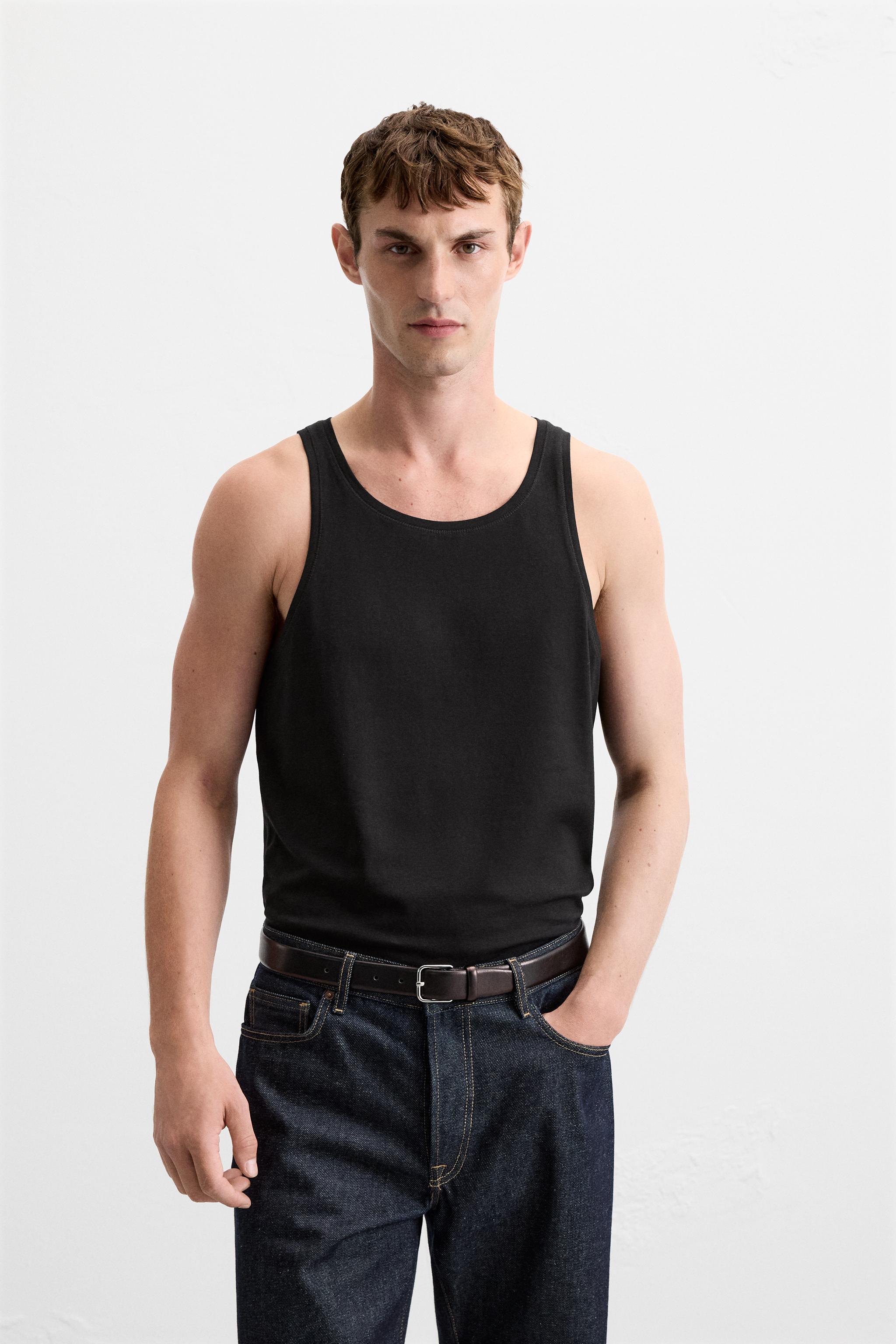 Camiseta de Tirantes Hombre ZARA Espana