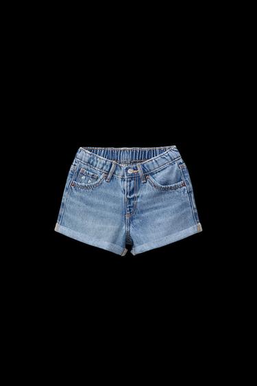 MOM-FIT-DENIM-BERMUDASHORTS - Mittelblau von Zara - Bild 0