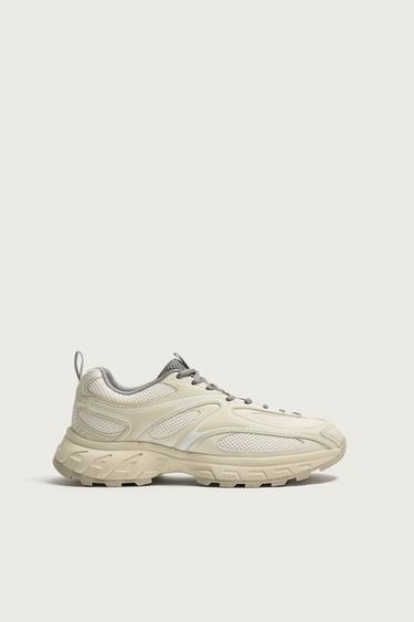 TÊNIS COM SOLADO VOLUMOSO - Branco-osso da Zara