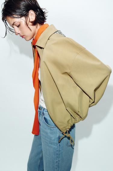 BLOUSON À CAPUCHE AMOVIBLE - Marron clair de Zara - Image 4