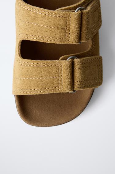 SANDALES EN CUIR - Marron de Zara - Image 4