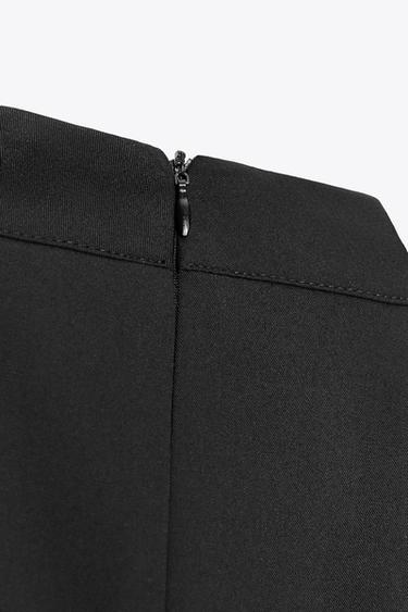 HALTERNECK PLEATED SHORT DRESS - Black by Zara - Image 6