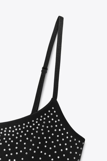 ROBE POLYAMIDE STRASS - Noir de Zara - Image 7