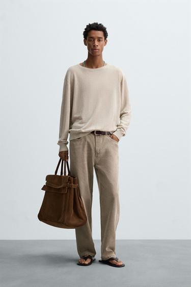 SLIM FIT STRAIGHT-LEG JEANS - Earth by Zara