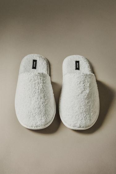 CHAUSSONS SERVIETTE DE BAIN - Blanc de Zara