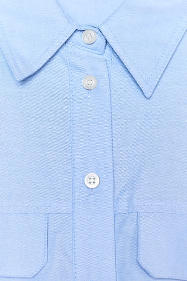 CHEMISE OXFORD COURTE - Bleu clair de Zara - Image 2