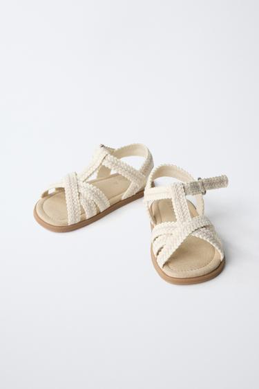 SANDALES CROCHET PIEDS NUS - Blanc écru de Zara - Image 4